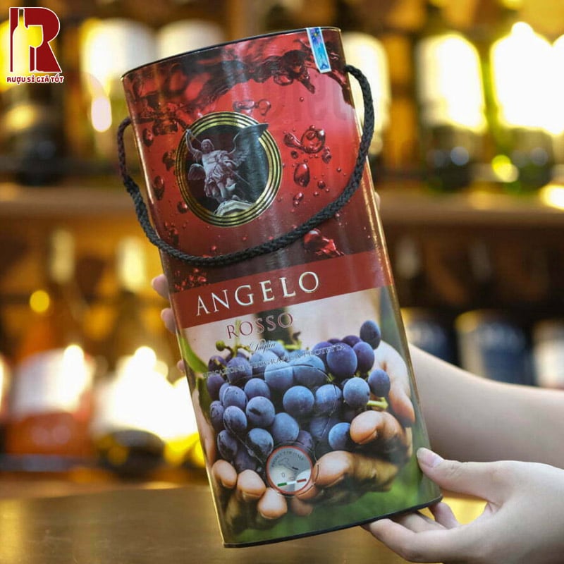 Rượu Vang Bịch Ý Ngọt Angelo Rosso