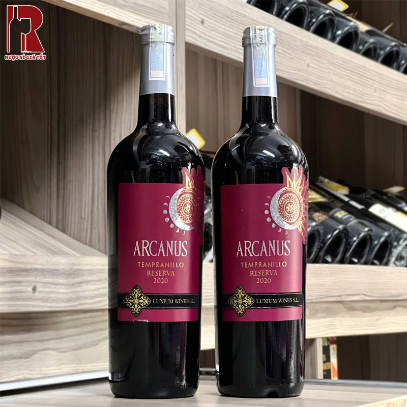 Rượu Vang Tây Ban Nha Đỏ Arcanus Tempranillo nhập khẩu