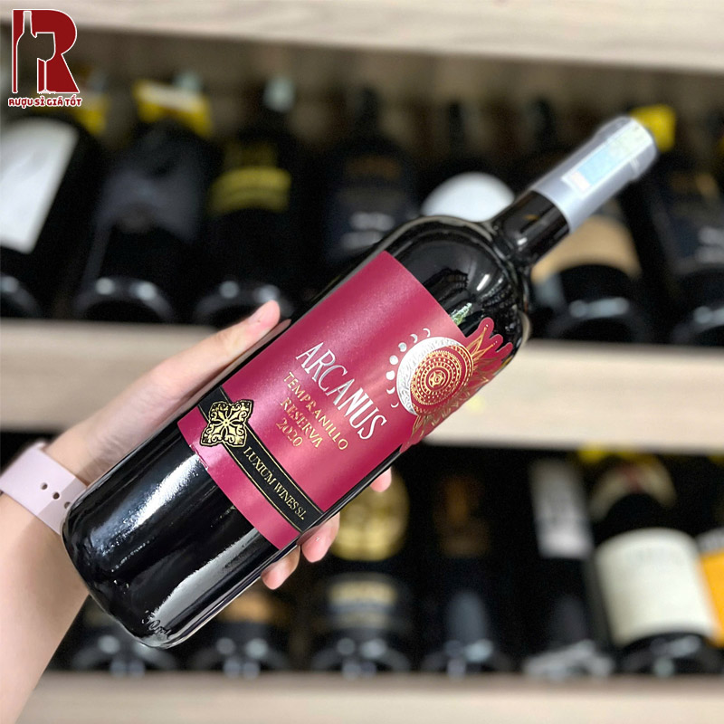 Rượu Vang Tây Ban Nha Đỏ Arcanus Tempranillo nhập khẩu giá rẻ chính hãng