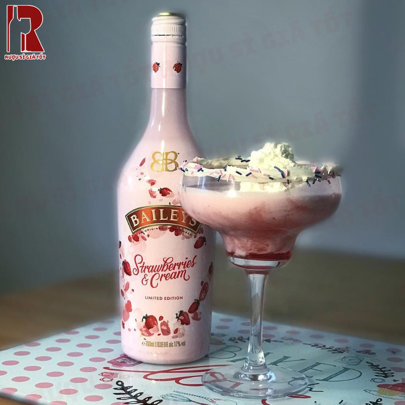 Rượu Baileys Strawberries and Cream nhập khẩu chính hãng giá rẻ