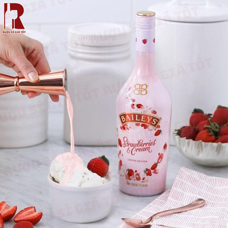 Rượu Baileys Strawberries and Cream nhập khẩu chính hãng