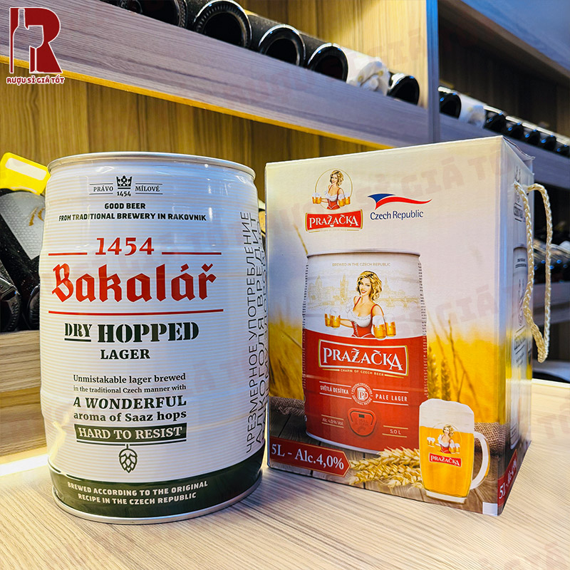 Bia Bakalar Dry Hopped Lager Bom 5L nhập khẩu