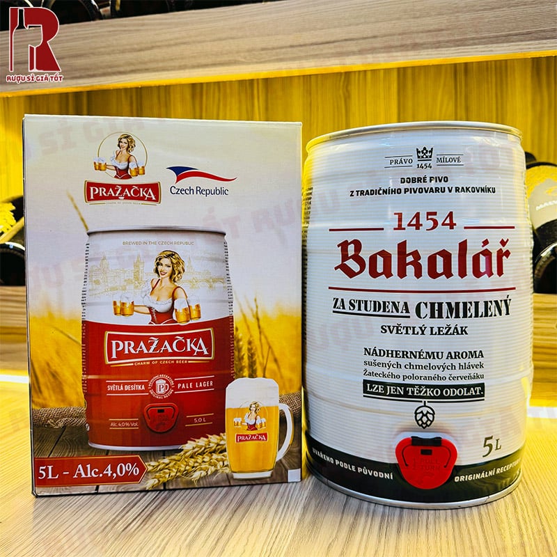 Bia Bakalar Dry Hopped Lager Bom 5L nhập khẩu giá rẻ chính hãng