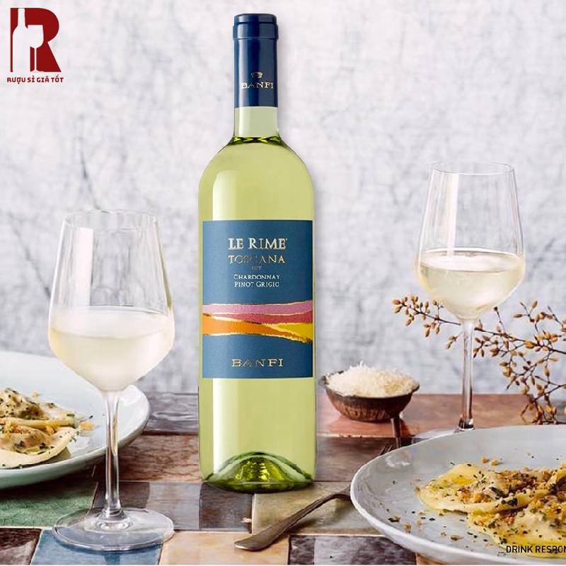 Rượu Vang Ý Trắng Banfi Le Rime IGT Tuscany
