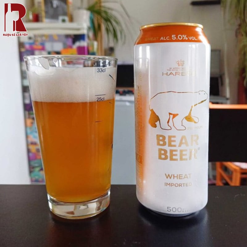 Bia Đức Gấu Bear Beer Wheat Imported nhập khẩu chính hãng
