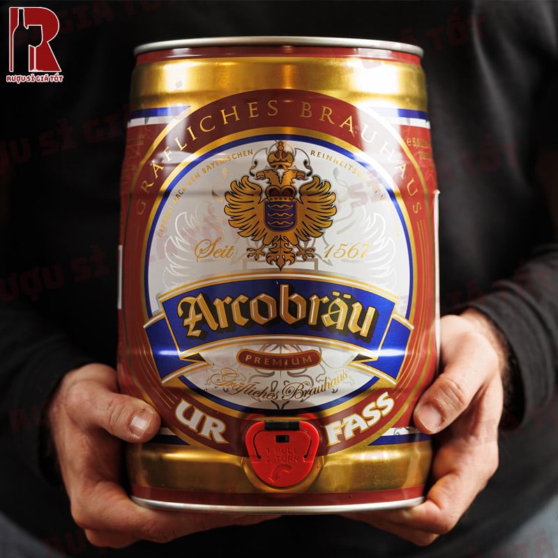 Bia Đức Arcobrau Urfass Premium 5L nhập khẩu chính hãng