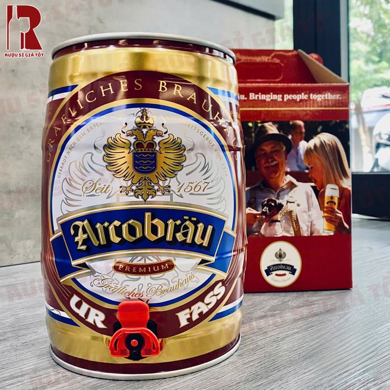 Bia Đức Arcobrau Urfass Premium 5L nhập khẩu chính hãng giá rẻ