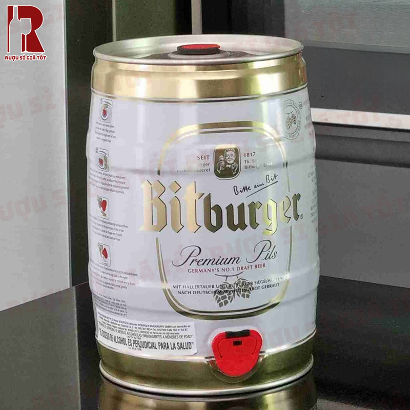 Bia Đức Bitburger Pils 5L nhập khẩu