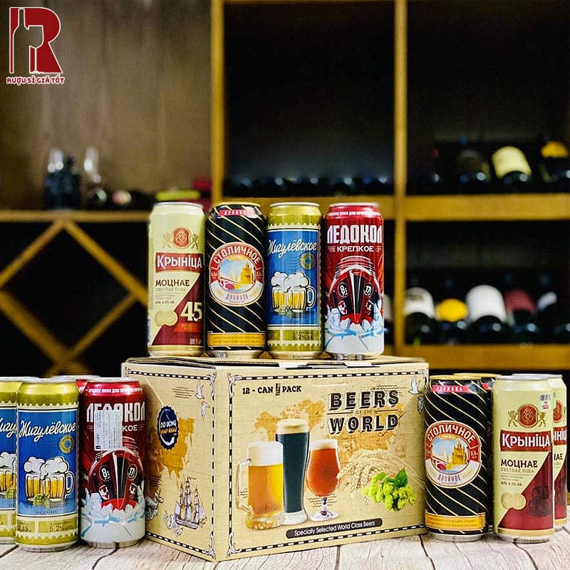 Bia Nga nhập khẩu được ưa chuộng nhờ hương vị độc đáo và phong phú