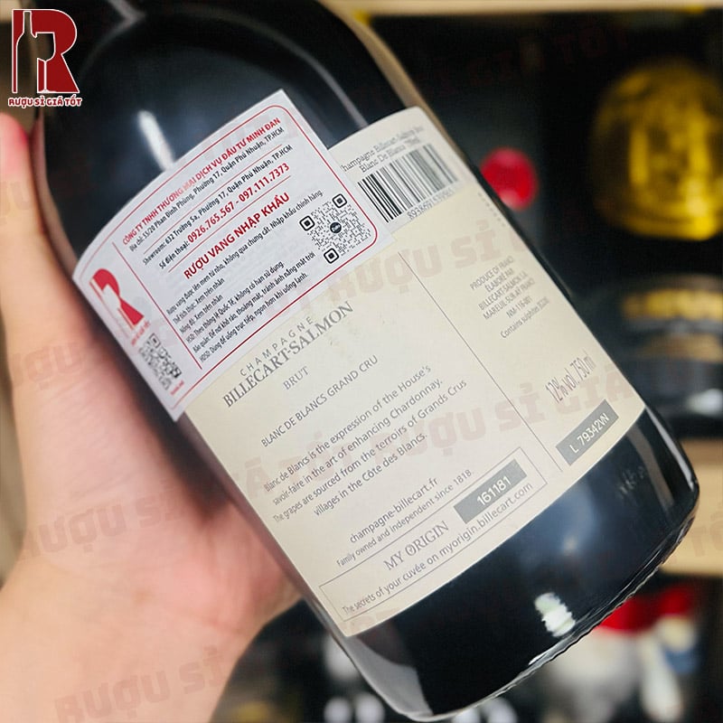 Champagne Billecart-Salmon Brut Blanc De Blancs nhập khẩu giá rẻ chính hãng