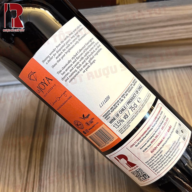 Giá Rượu Vang Chile Đỏ Bisquertt La Joya Gran Reserva Mới Nhất