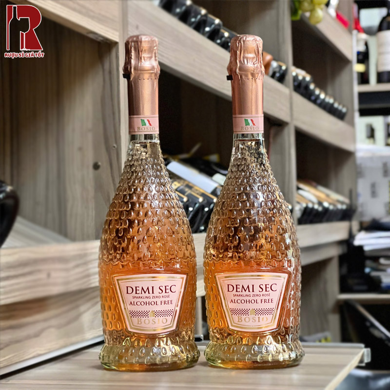 Rượu Vang Nổ Không Cồn Bosio Demi Sec nhập khẩu