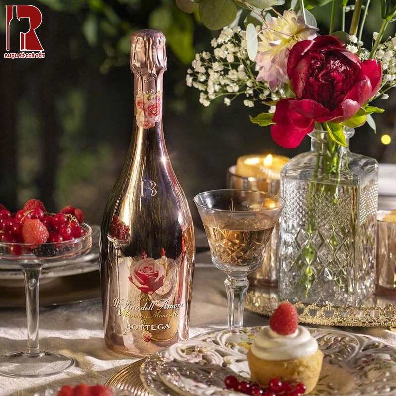 Mua Rượu Vang Nổ Bottega Vino Dell'Amore Petalo Manzoni Moscato Spumante Rosato Sweet