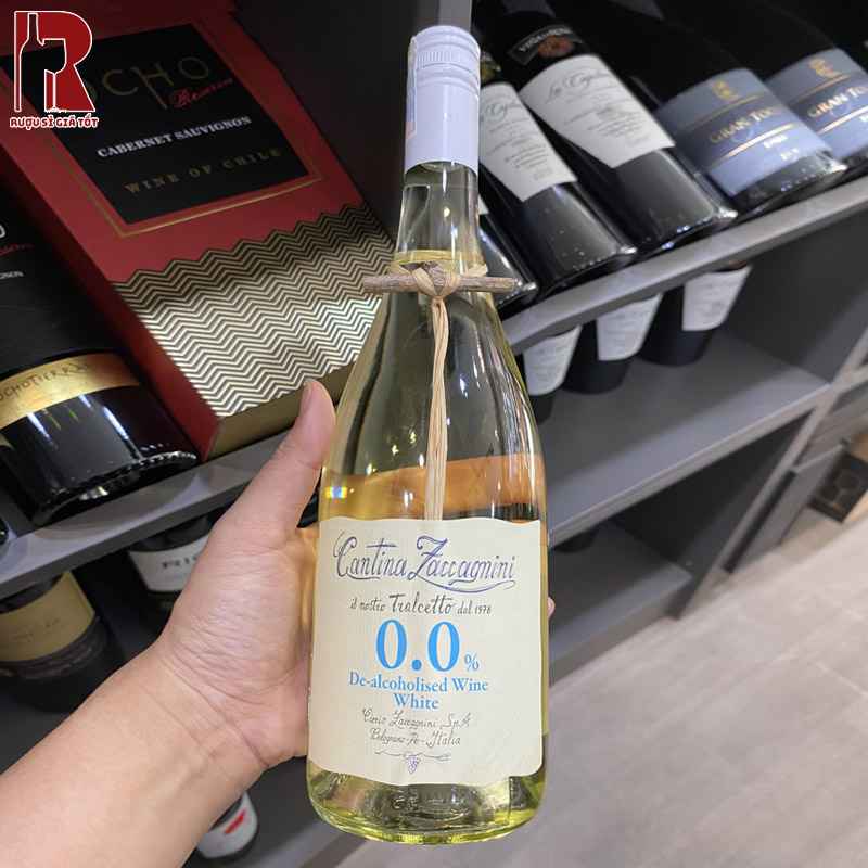 Rượu Vang Ý Trắng Cantina Zaccagnini De-Alcoholised - Vang Không Cồn nhập khẩu giá rẻ