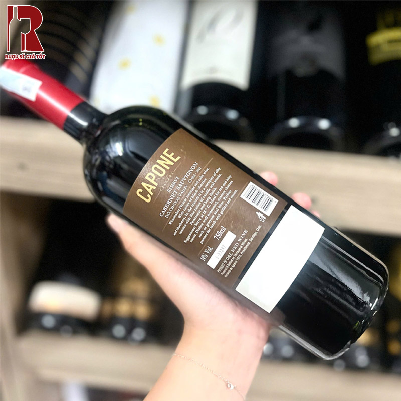 Rượu Vang Chile Đỏ Capone Reserve Cabernet Sauvignon nhập khẩu giá rẻ chính hãng