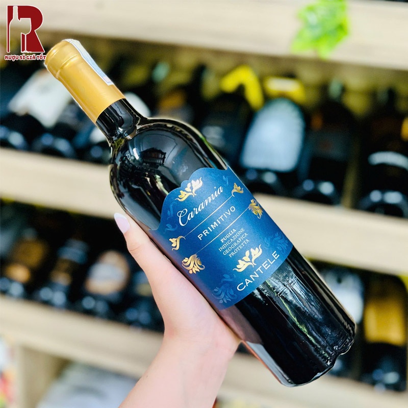 Rượu Vang Ý Đỏ Caramia Cantele Primitivo nhập khẩu chính hãng