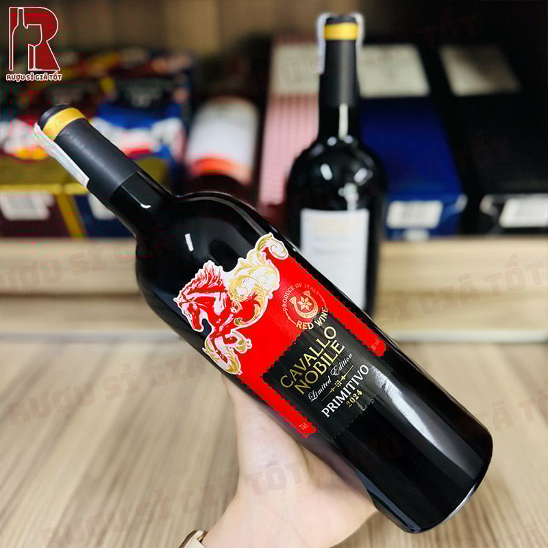 Rượu Vang Ý Đỏ Cavallo Nobile Primitivo Limited Edition giá rẻ