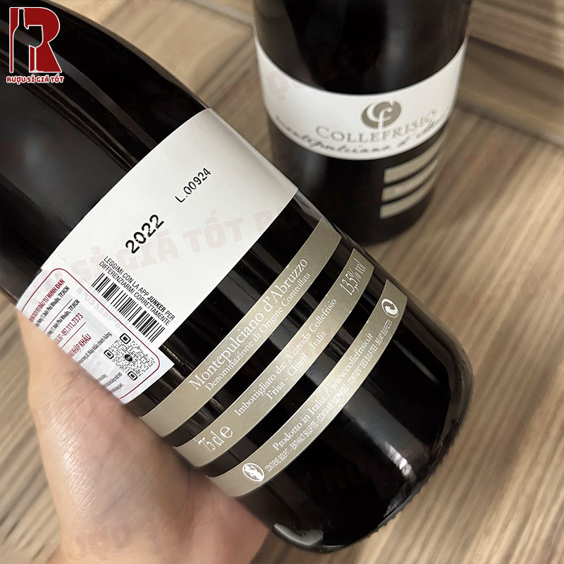 Giá Rượu Vang Ý Đỏ CF Collefrisio Montepulciano D’abruzzo Trên Thị Trường