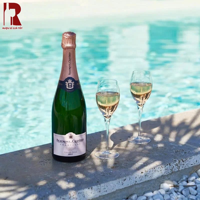 Cách Thưởng Thức Champagne Beaumont Des Crayeres Grand Rose Brut