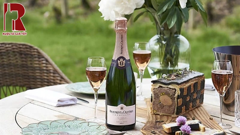 Mua Champagne Beaumont Des Crayeres Grand Rose Brut Chính Hãng