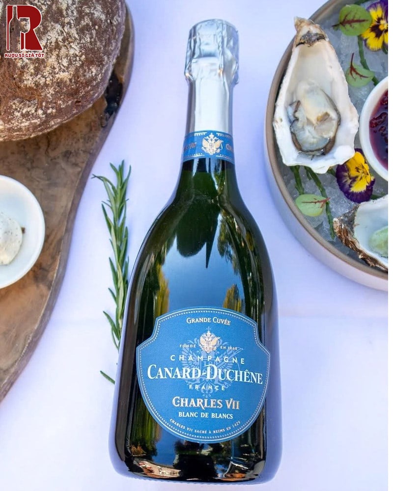 Champagne Canard Duchene Charles VII Blanc De Blanc Nhập Khẩu