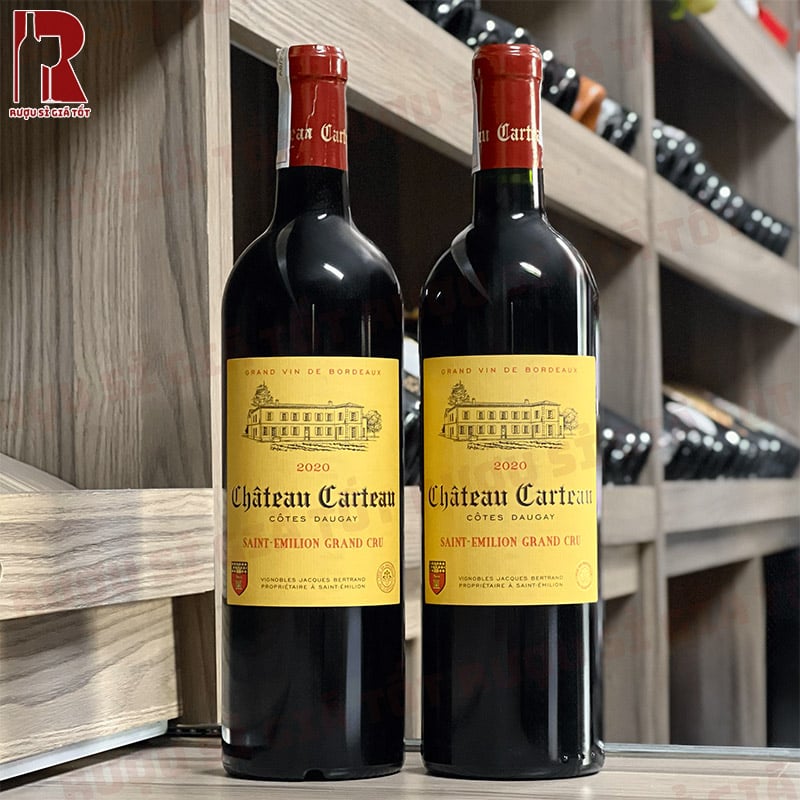 Rượu Vang Pháp Đỏ Chateau Carteau Cotes Daugay Saint Emilion nhập khẩu