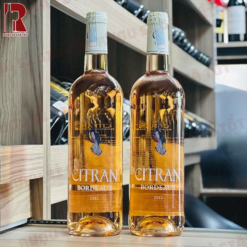 Rượu Vang Pháp Hồng Citran Bordeaux nhập khẩu