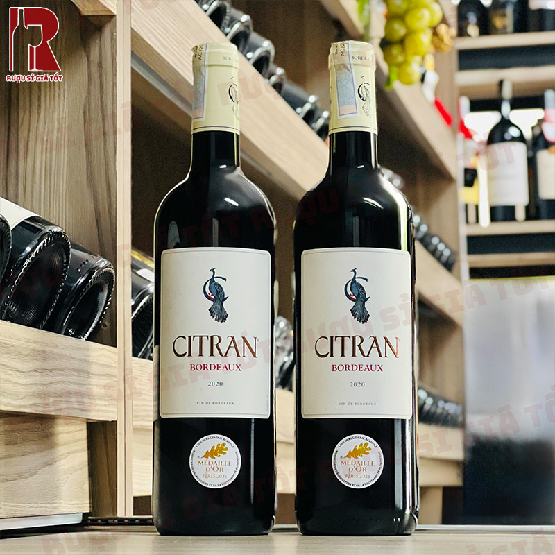 Rượu Vang Pháp Đỏ Citran Rouge nhập khẩu