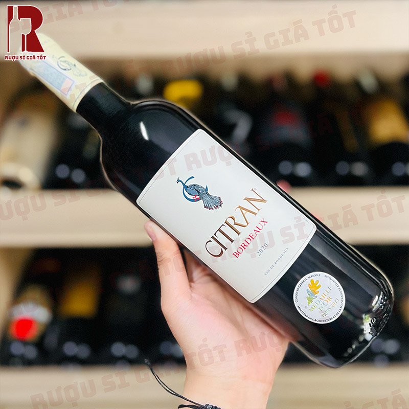 Rượu Vang Pháp Đỏ Citran Rouge nhập khẩu chính hãng giá rẻ