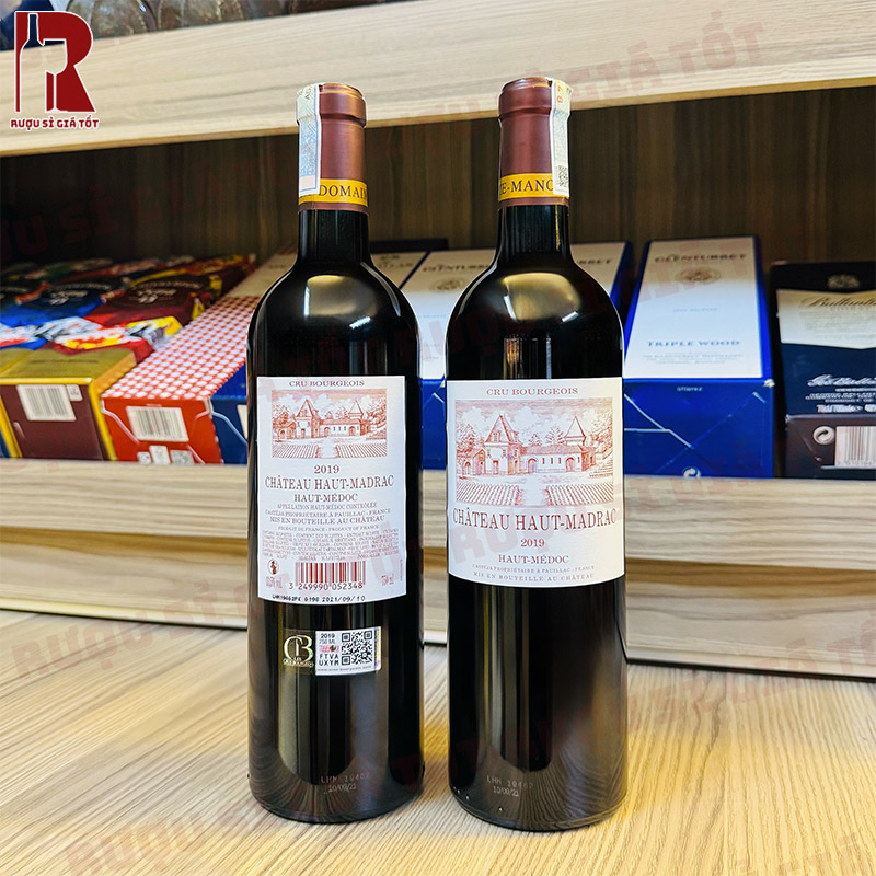 Vang Pháp Đỏ Château Haut Madrac Cru Bourgeois có vị đậm đà, cấu trúc vững chắc và hậu vị kéo dài