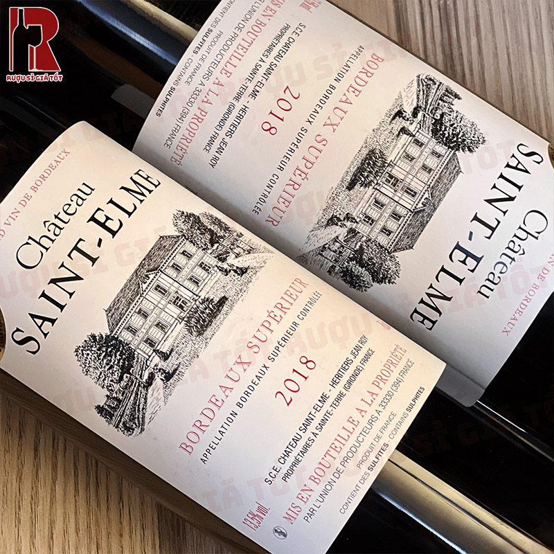 Rượu Vang Pháp Đỏ Chateau Saint Elme Bordeaux nhập khẩu giá rẻ chính hãng