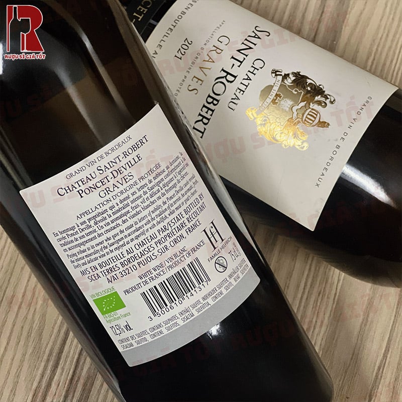 Rượu Vang Pháp Trắng Chateau Saint Robert nhập khẩu giá rẻ chính hãng