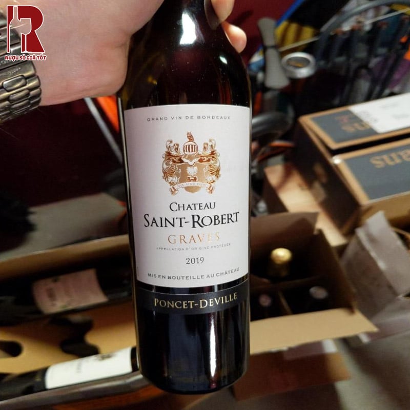 Rượu Vang Pháp Đỏ Chateau Saint Robert Poncet Deville Graves nhập khẩu chính hãng