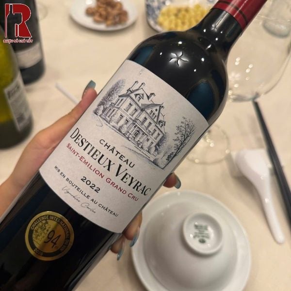 Rượu Vang Pháp Đỏ Chateau Destieux Veyrac Saint Emilion Grand Cru