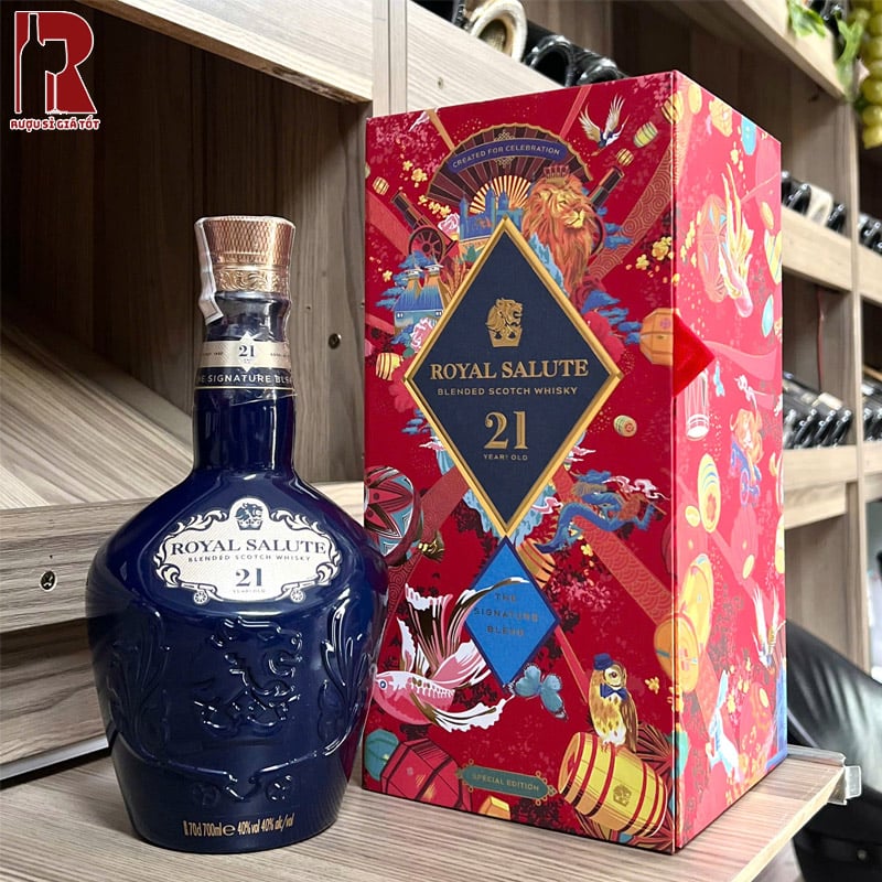Rượu Chivas Royal Salute 21 Năm Hộp Đỏ là sự tôn vinh tinh tế của thời gian