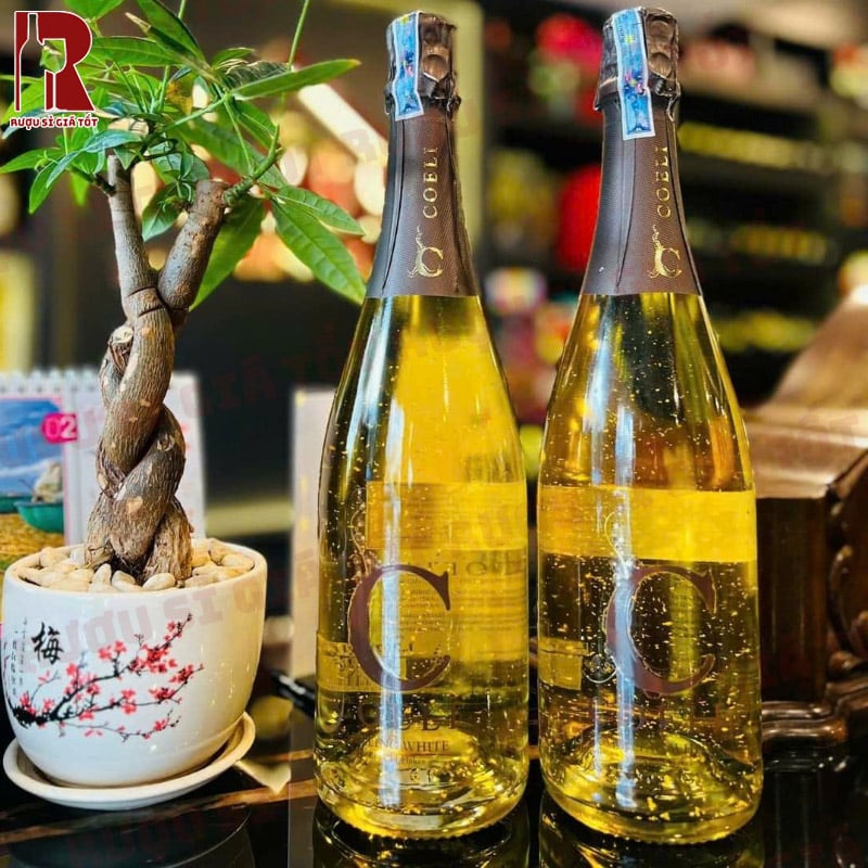 Rượu Vang Nổ Coeli Gold Flake nhập khẩu