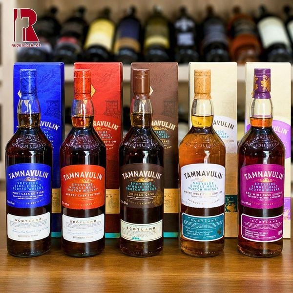 Combo 5 Chai Whisky Tamnavulin Full Cask Giá 3.499.000đ