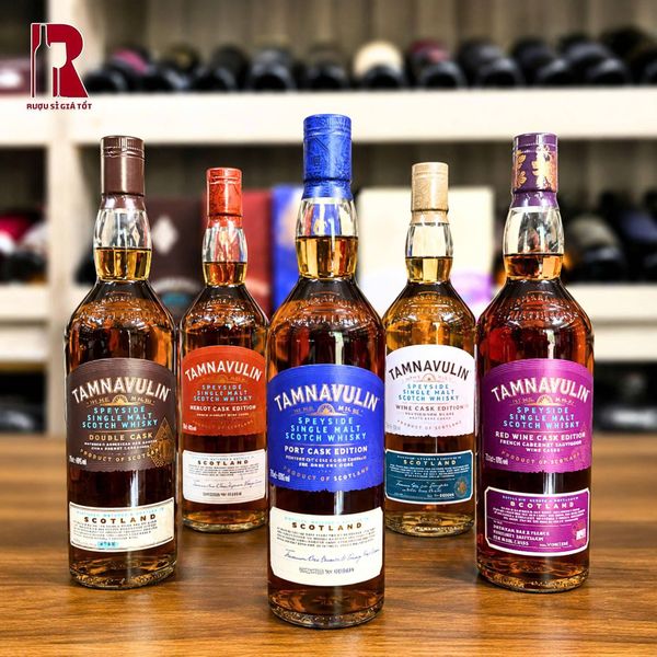 Combo 5 Chai Whisky Tamnavulin Full Cask Giá 3.499.000đ