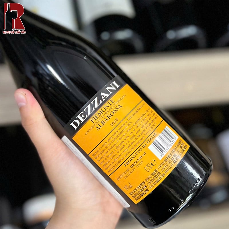 Rượu Vang Ý Đỏ Dezzani Piemonte Albarossa nhập khẩu giá rẻ chính hãng