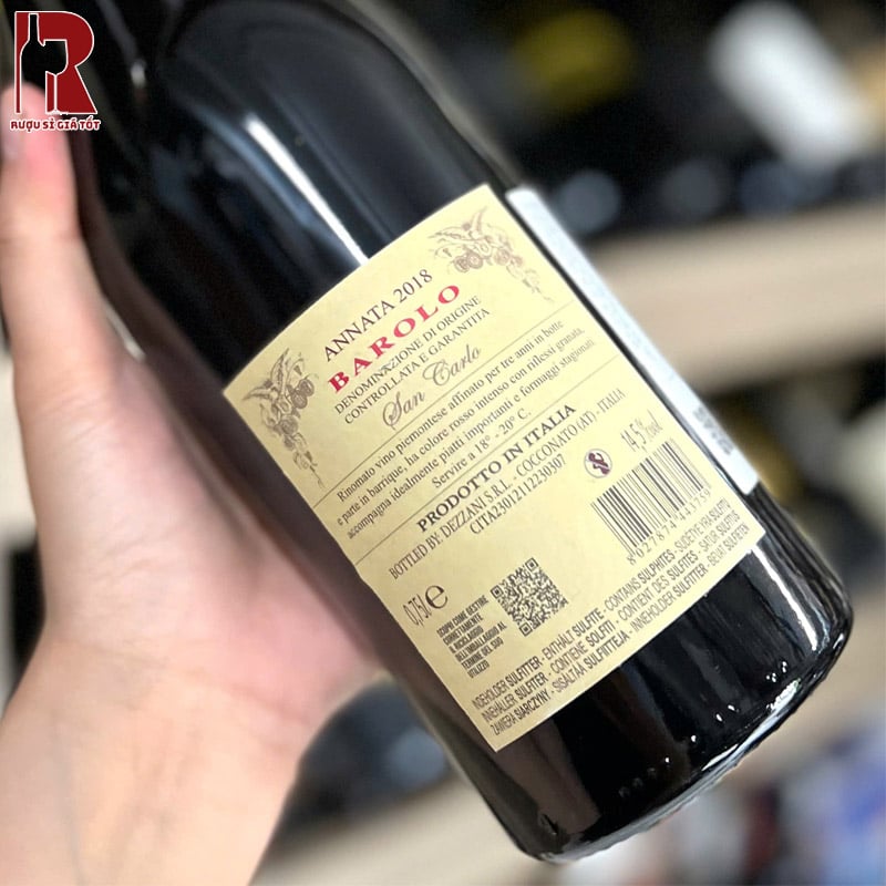 Dezzani Tradizone Barolo San Carlo DOCG phù hợp cho đa dạng các buổi ăn, các buổi tiệc