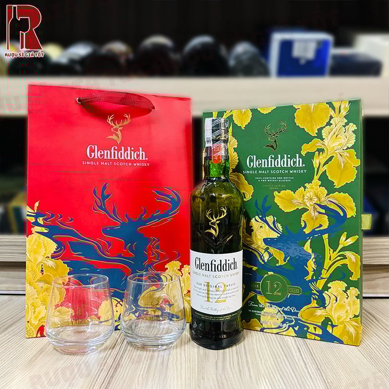 Mua rượu Glenfiddich 12 Hộp Quà Tết giá rẻ