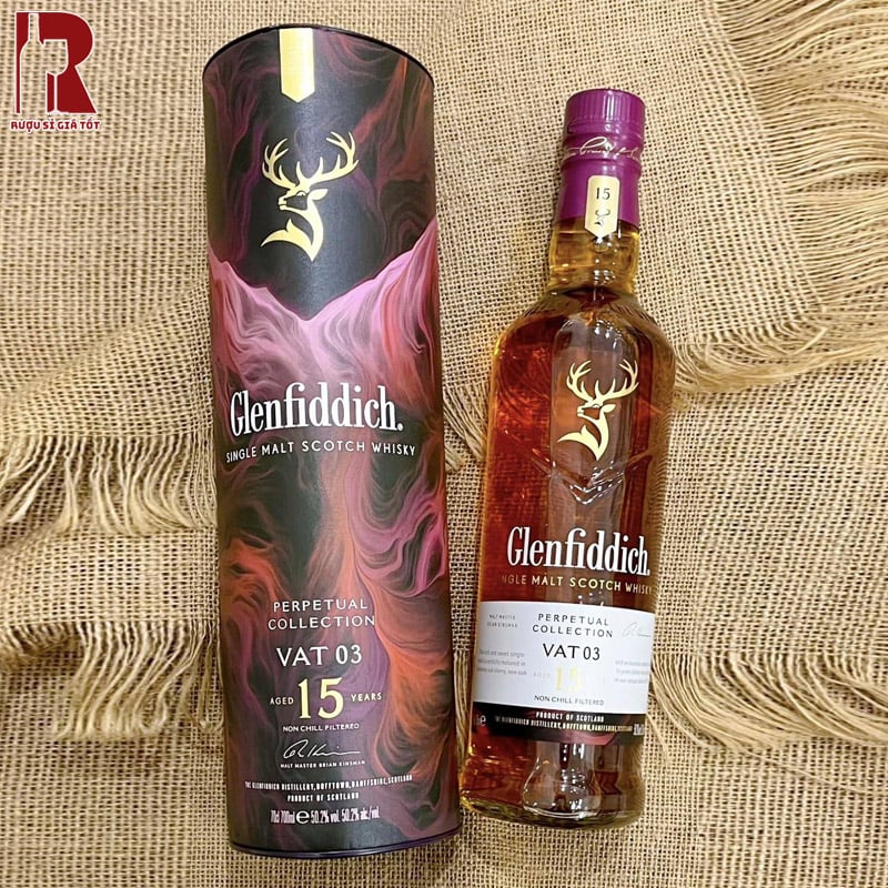 Rượu Glenfiddich 15 Năm Perpetual Collection Vat 03 nhập khẩu