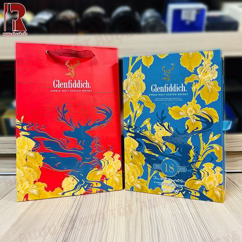 Mua rượu Glenfiddich 18 hộp quà Tết 2026