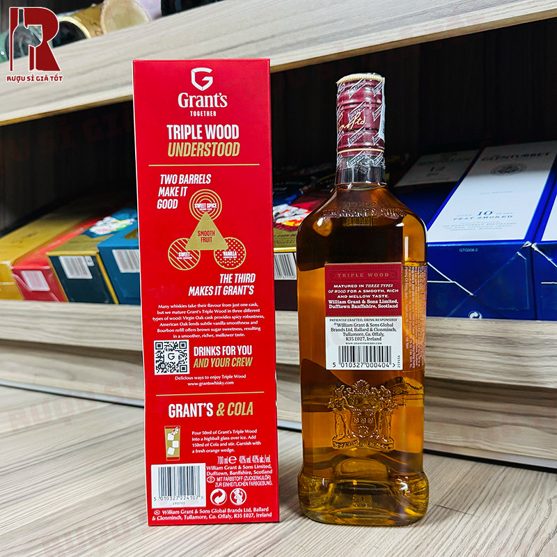 Whisky Grant's Triple Wood khá dễ uống, phù hợp cho cả nam và nữ