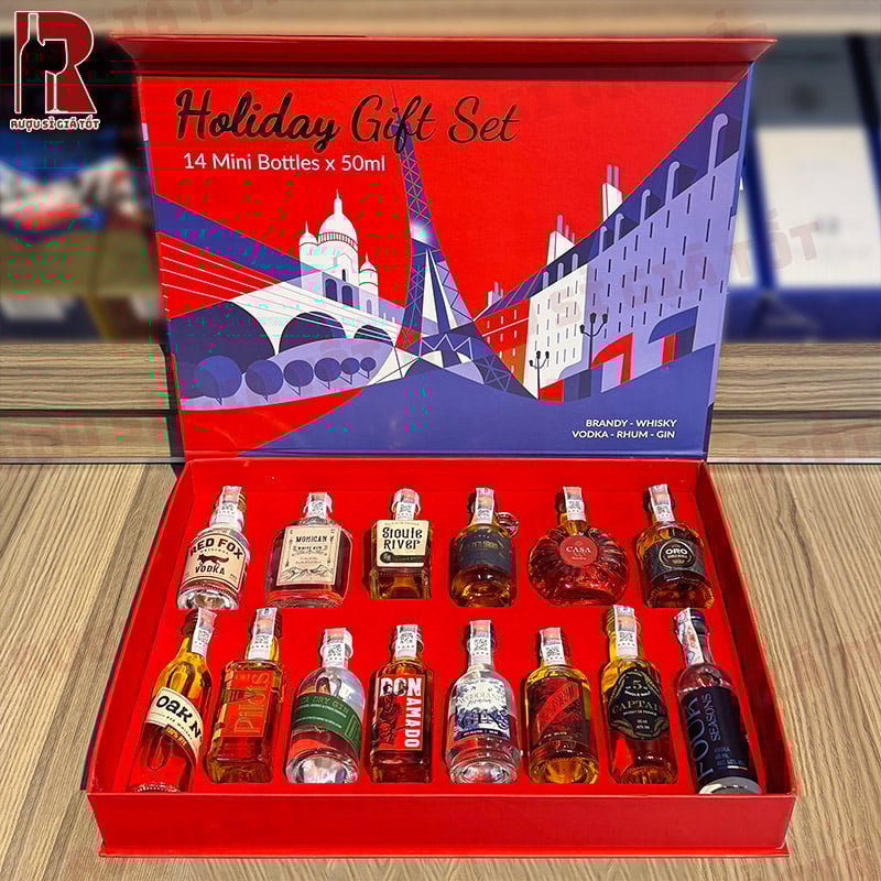 Bộ hộp quà rượu mini Holiday Gift Set giá bao nhiêu?