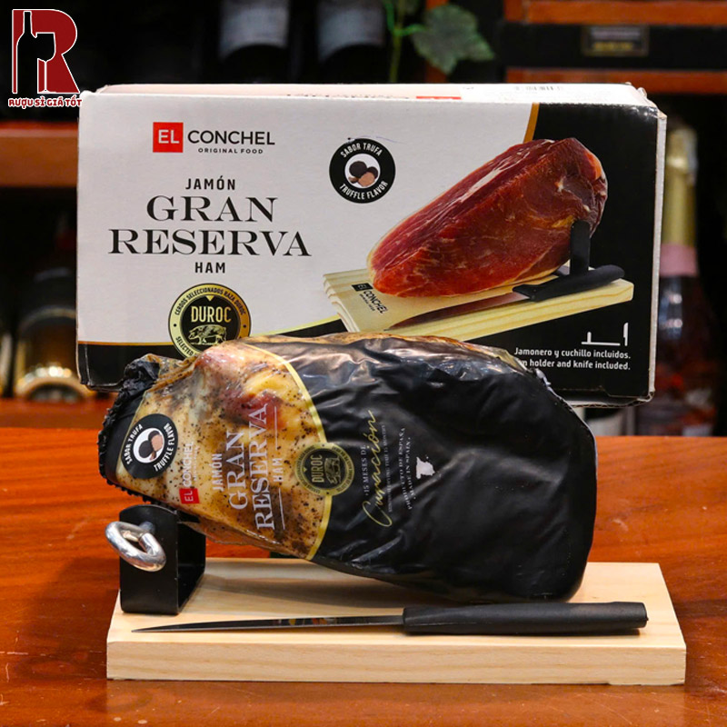 Mua Hộp Quà Đùi Heo Muối Montesano Serrano Grand Reserva Nấm Truffle giá rẻ chính hãng