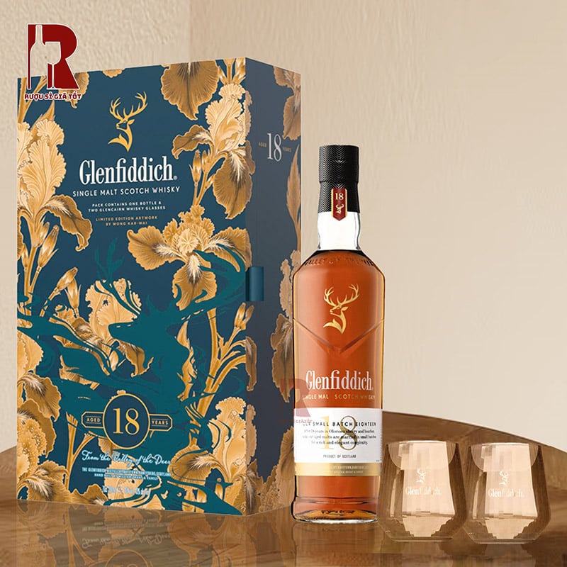 Giá hộp quà rượu Glenfiddich 18 năm Tết 2026