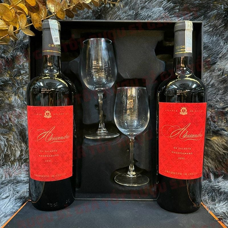 Hộp Quà Rượu Vang Alessandro Negroamaro