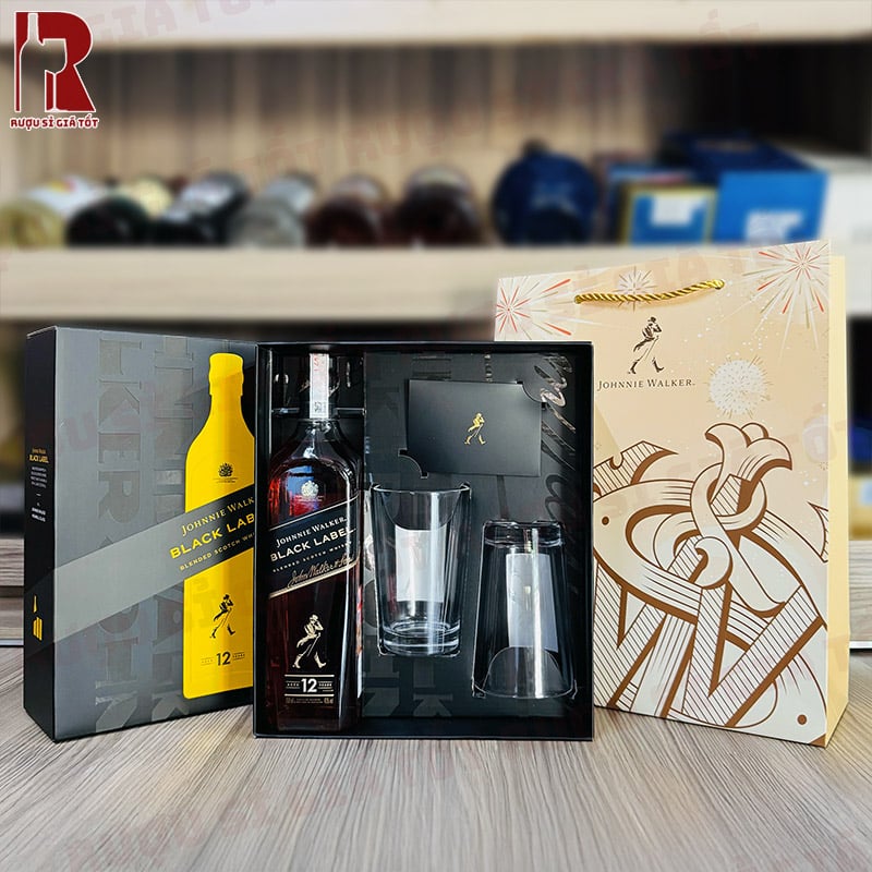 Rượu Johnnie Walker Black Label Hộp Quà Tết 2026 giá bao nhiêu