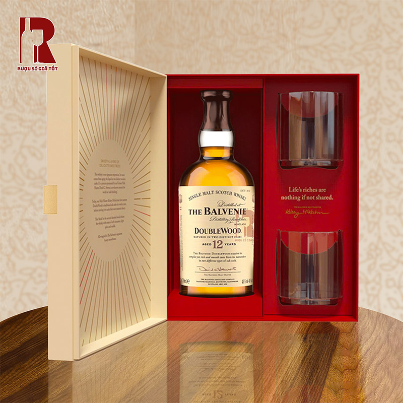 Mua hộp quà Tết 2026 rượu Balvenie 12 YO